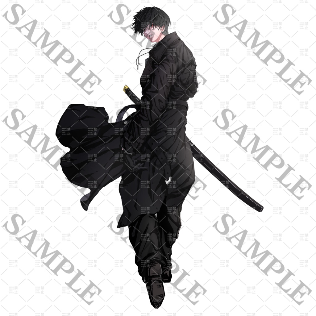 【立ち絵】黒コートの男