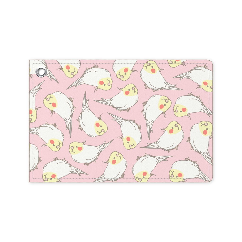 オカメインコいっぱい(パステルピンク)
