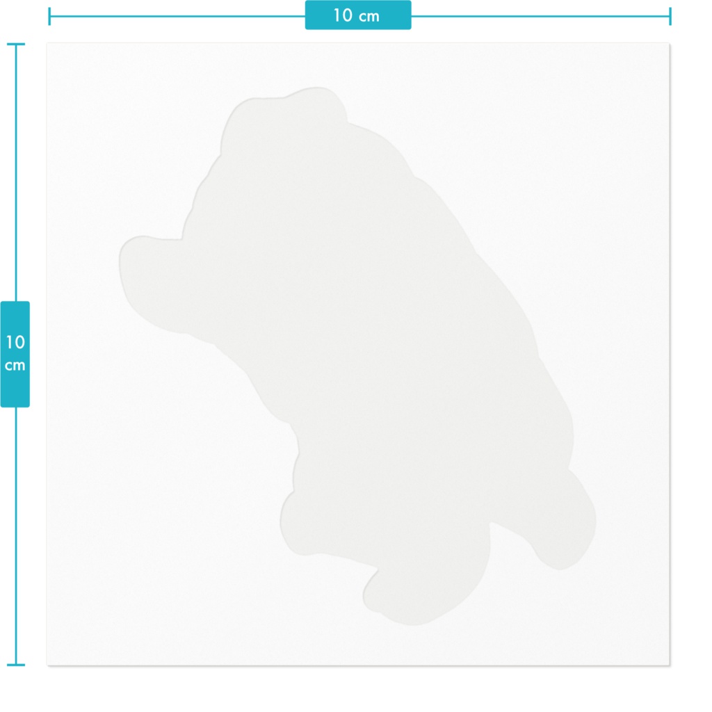 腹見せ黒パグステッカー