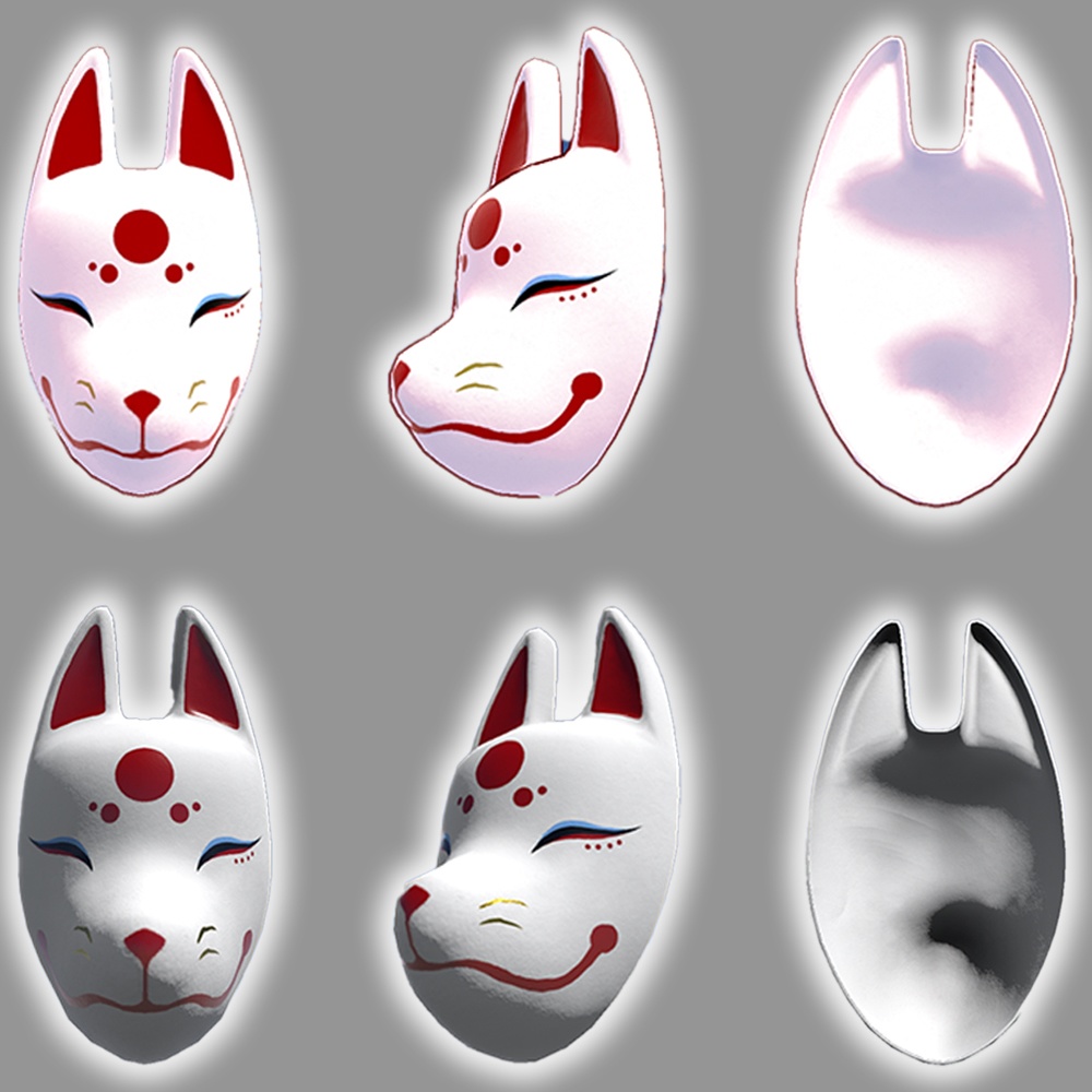 〖VRChat〗狐のお面