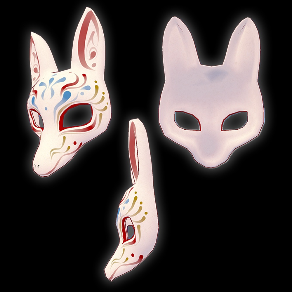 『VRChat』長耳の狐面