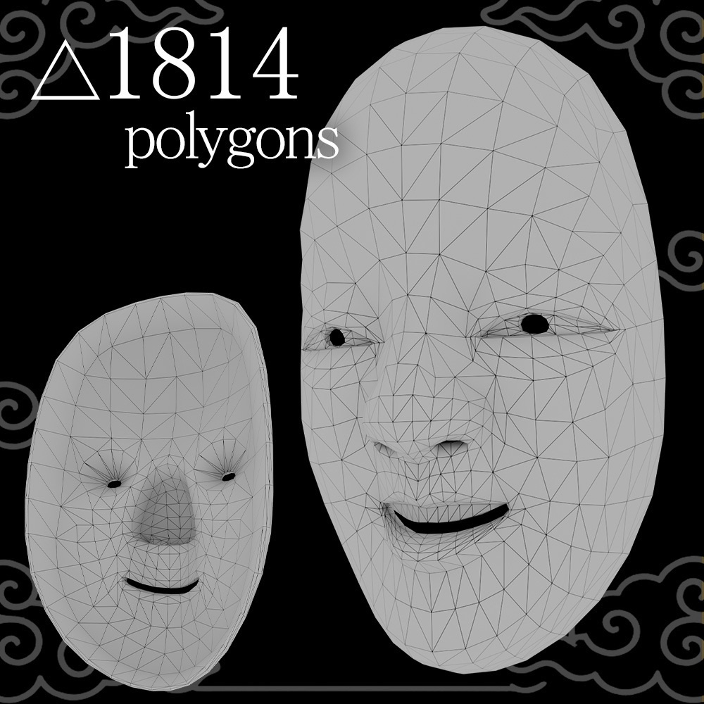 【VRChat】"New" 小面の面 裏面非表示・トゥーンシェーダ対応