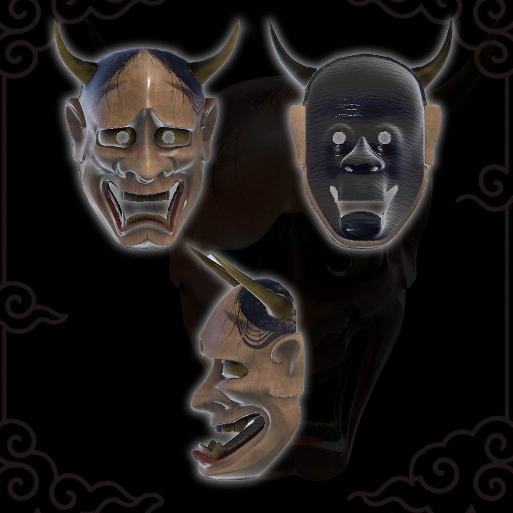 『VRChat』"New"般若 -Hannnya- 4種類