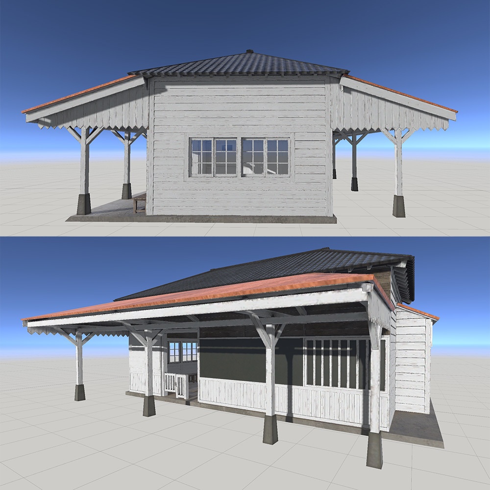 『VRChat』VR無人駅セット 5点