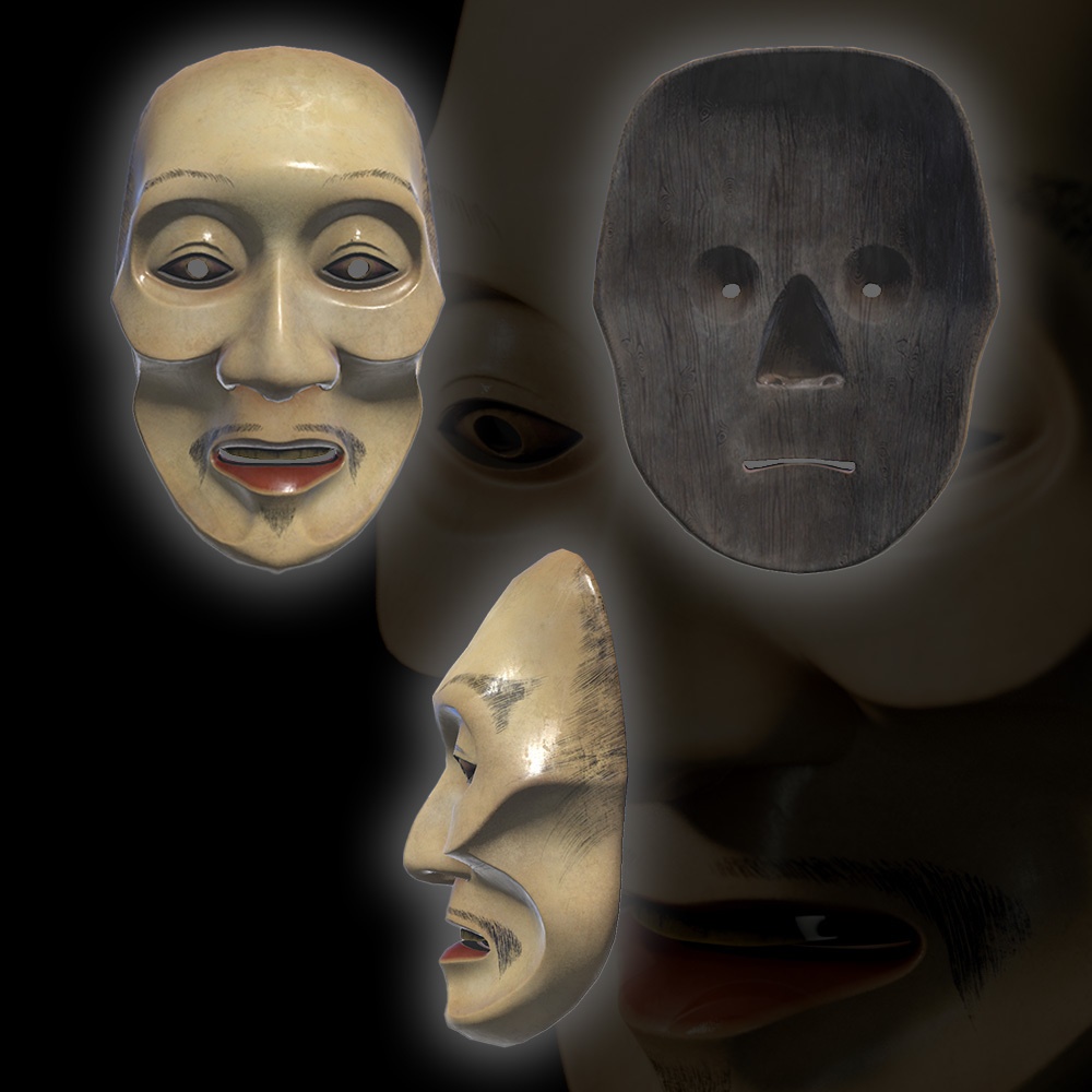 『VRChat』能面 痩男 -YaseOtoko-