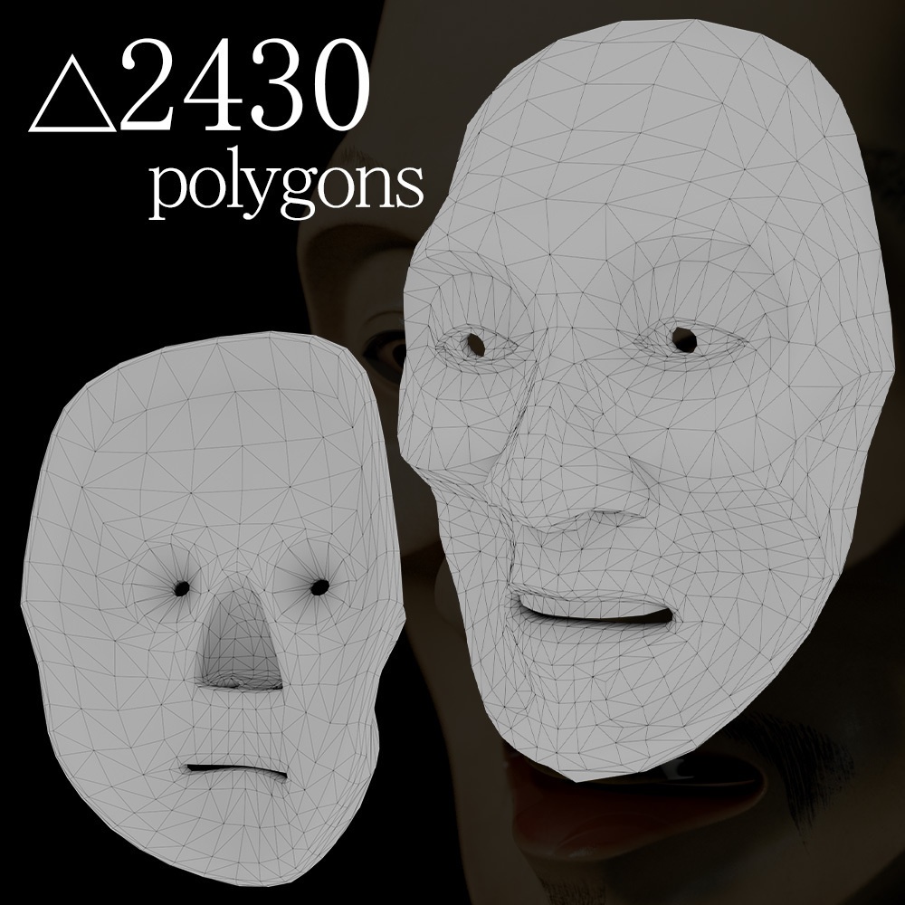 『VRChat』能面 痩男 -YaseOtoko-