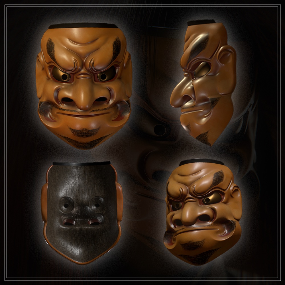 『VRChat』能面 大べし見 -Obeshimi-