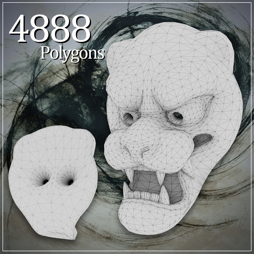 『VRChat』虎のお面 2種