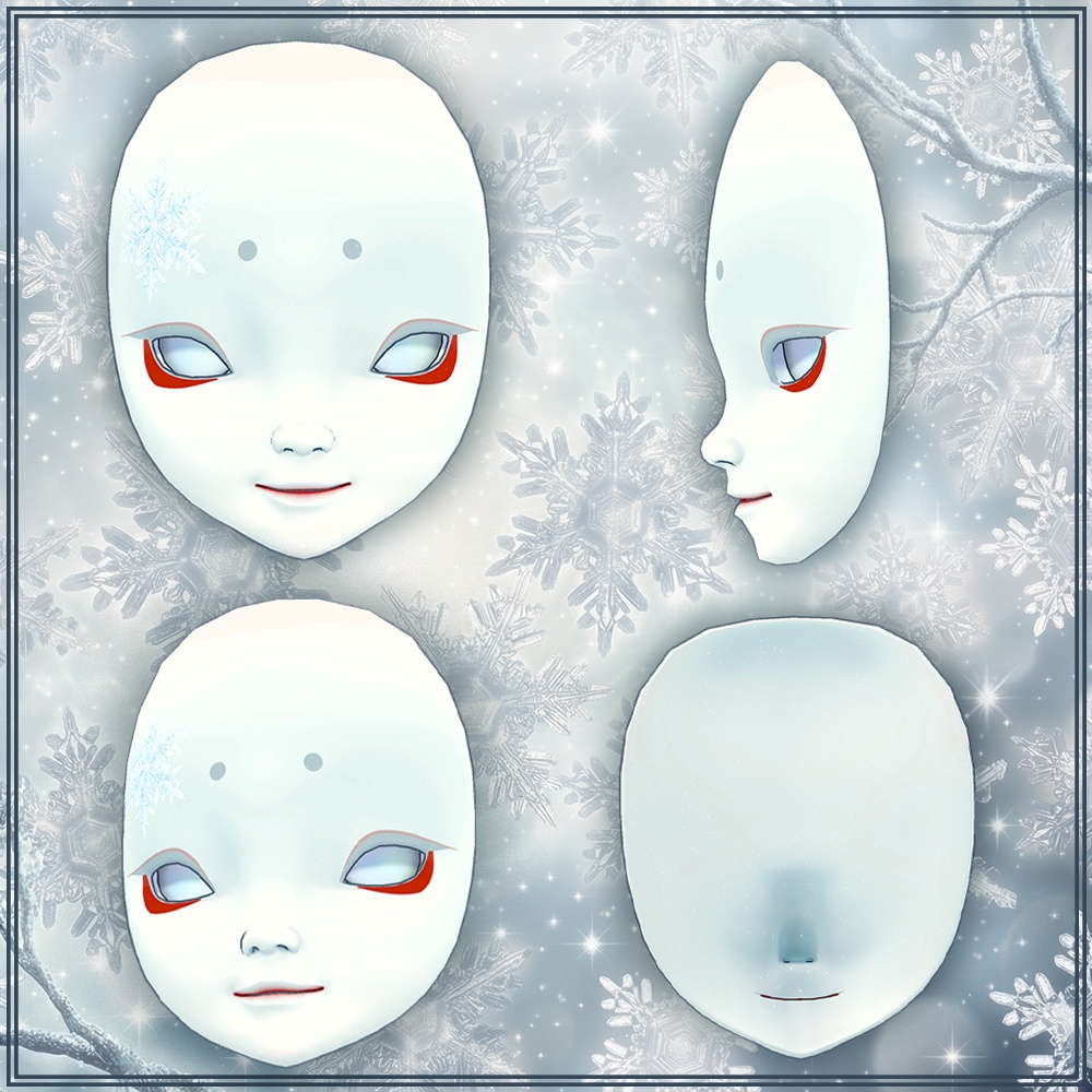 『VRChat』雪娘の面