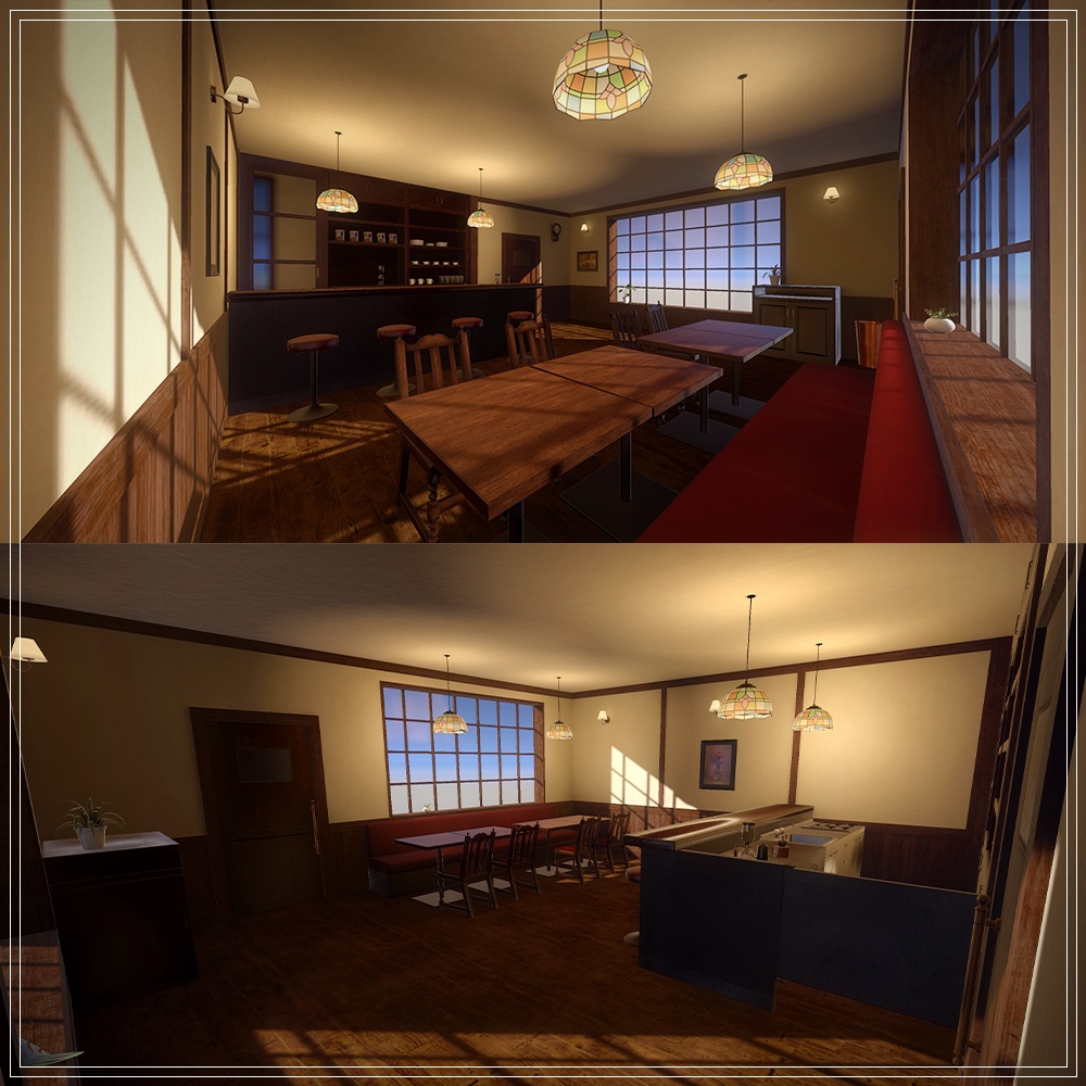 『VRChat』純喫茶アセット 第3弾 「純喫茶全セット」(27点)