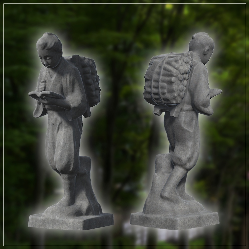 『VRChat』二宮金次郎像