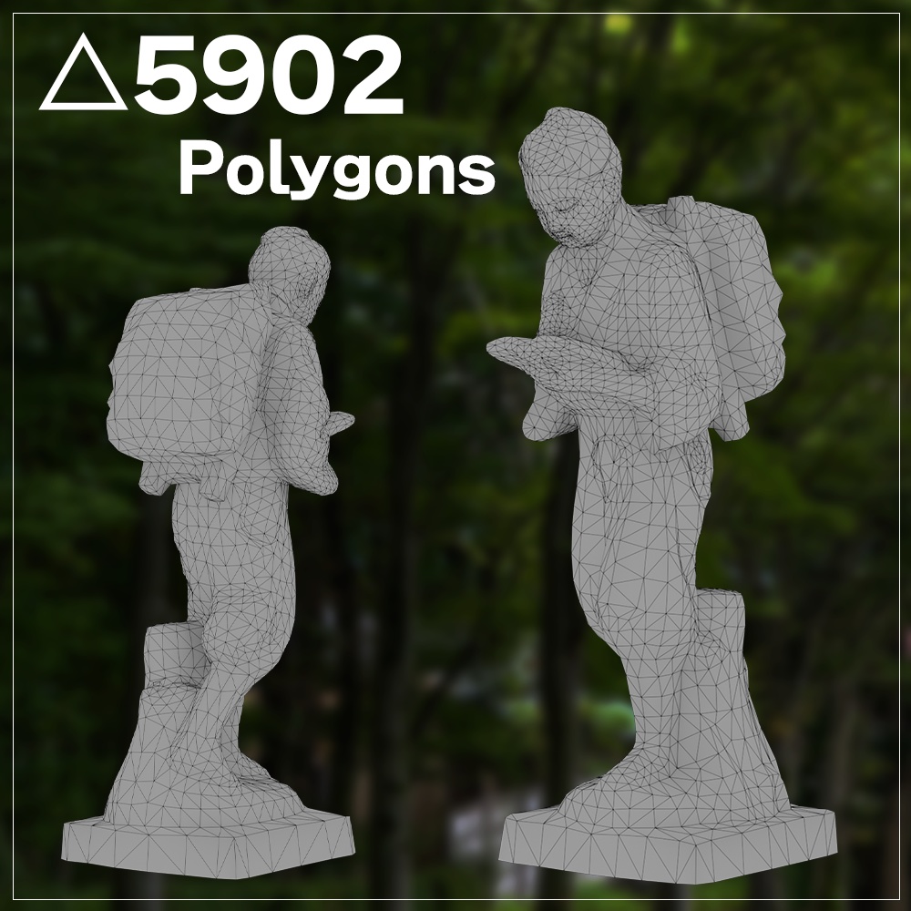 『VRChat』二宮金次郎像