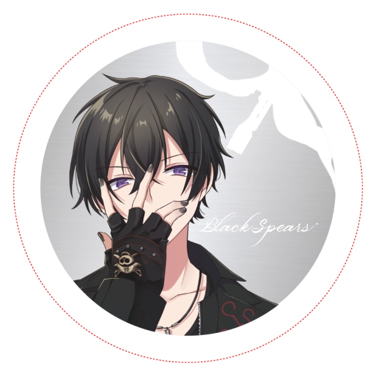 まかいライブ限定グッズ缶バッチ(BlackSpears)