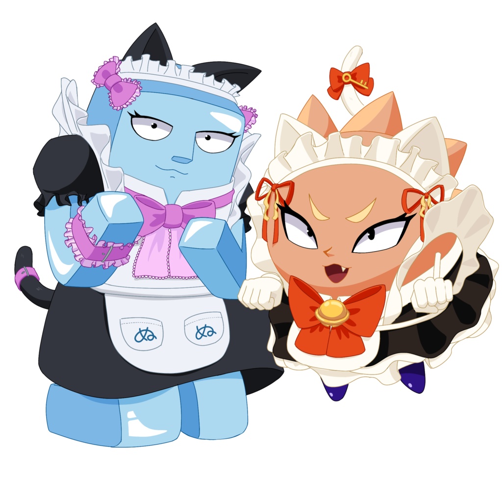 パチプル猫耳メイドアクキー