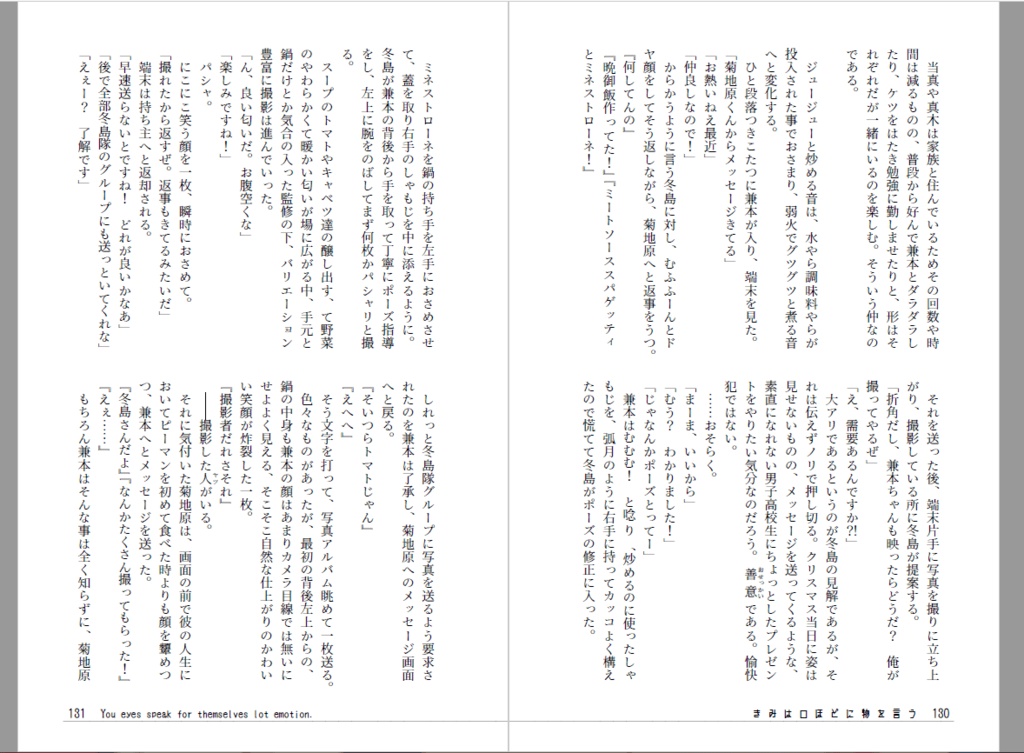 【WT夢本】きみは口ほどに物を言う