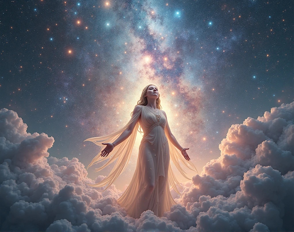 幻想的な宇宙を優しく包み込む女神 Ver. 1.0