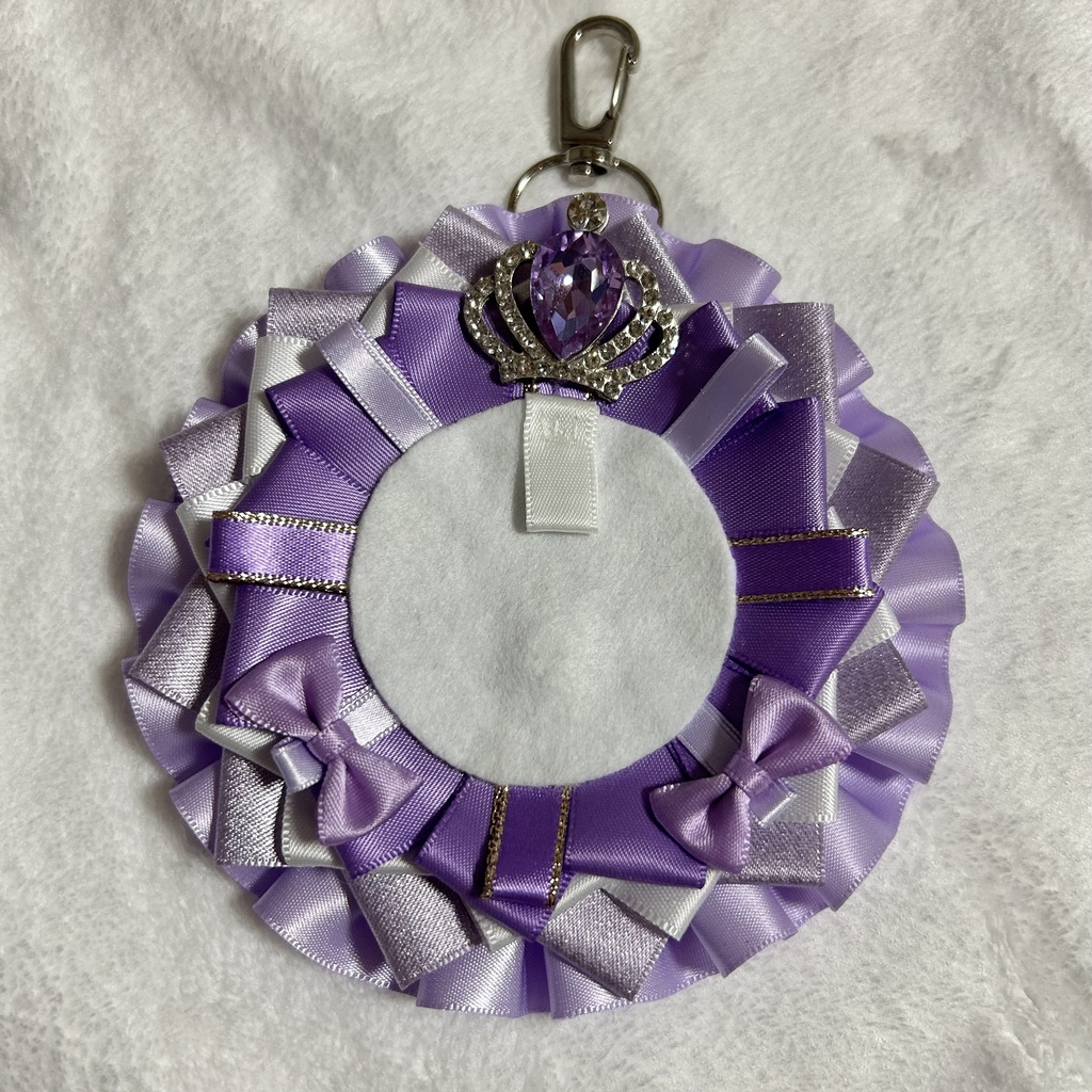 ロゼット紫×白