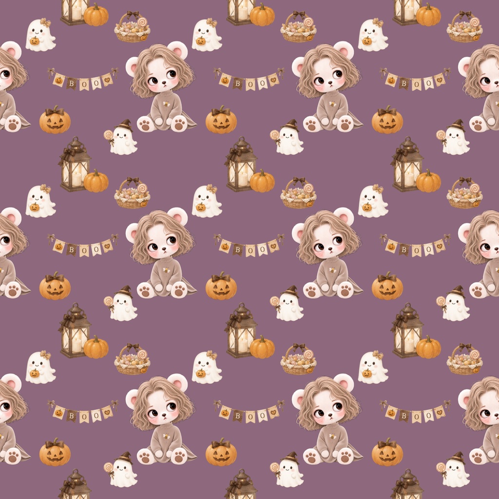 秋・ハロウィン・クリスマス|シームレスデジタルペーパー 6枚セット|miel by hucci
