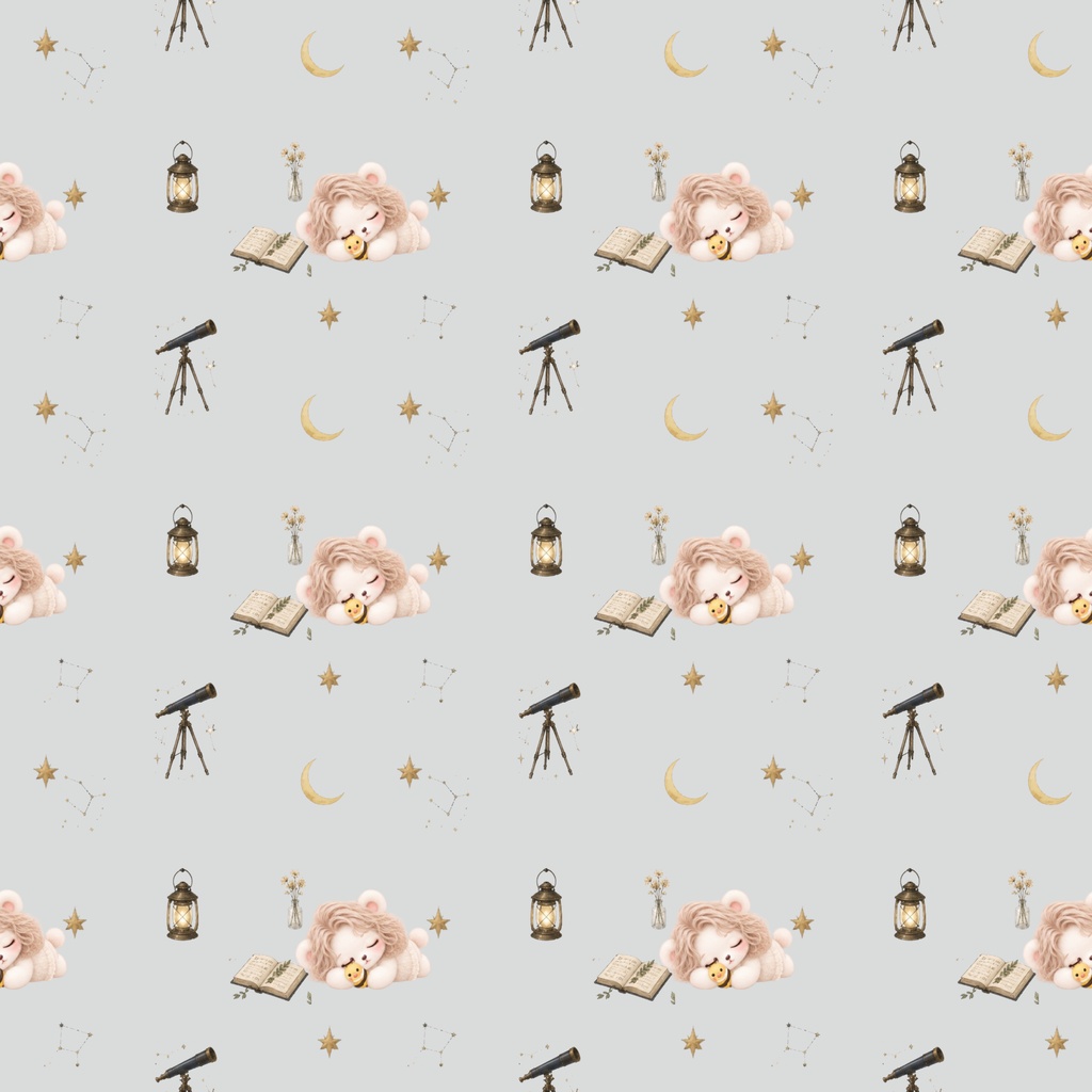 夜空・森・カフェ|シームレスデジタルペーパー 6枚セット|miel by hucci