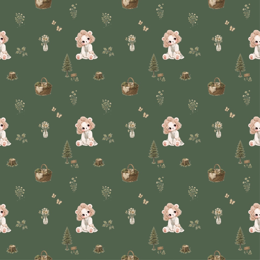 夜空・森・カフェ|シームレスデジタルペーパー 6枚セット|miel by hucci