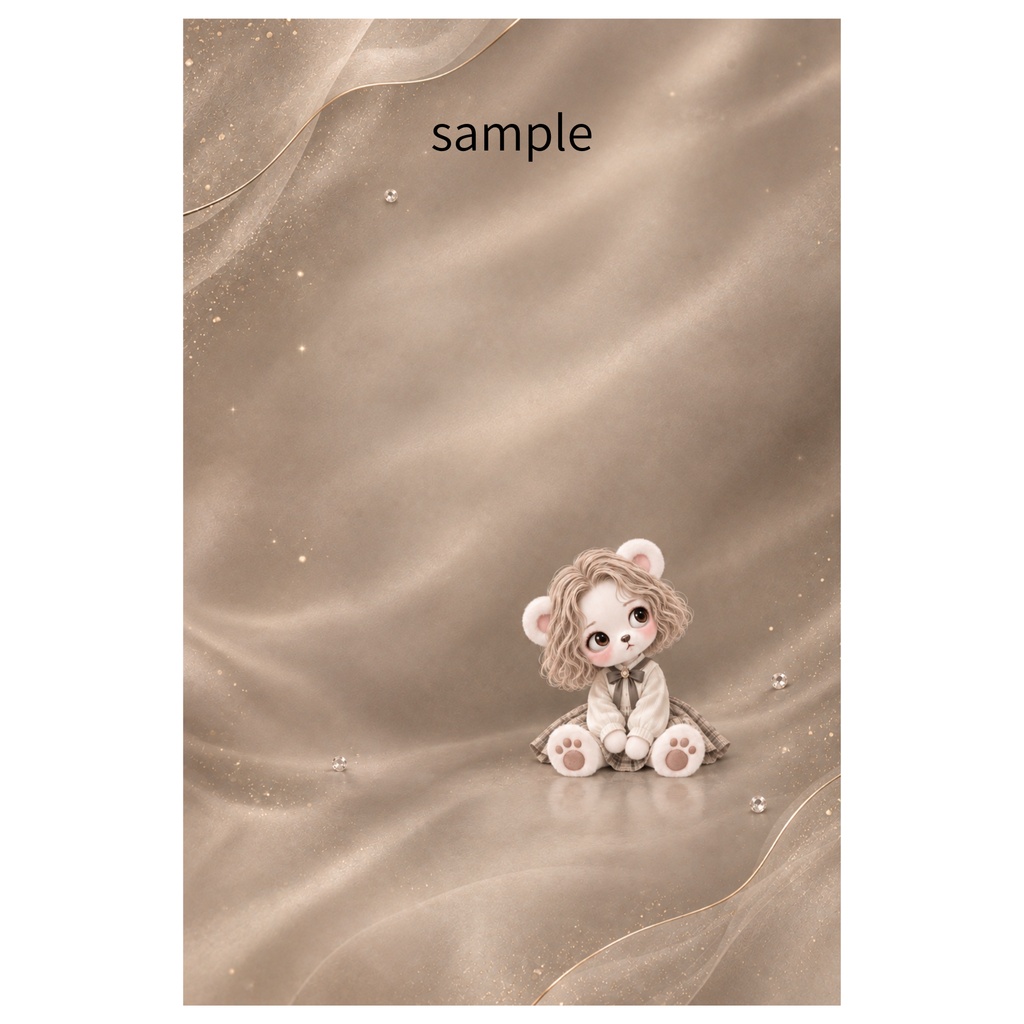 Miel くすみカラーの大人かわいいスマホ壁紙 3枚セット|高画質・デジタル壁紙