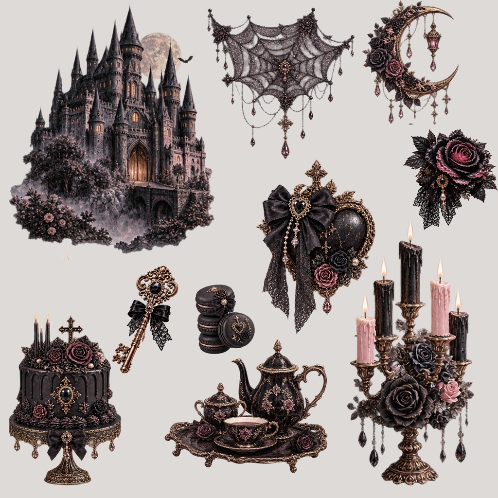 Miel Gothic Lolita Collection|ゴシックロリータ PNG素材21アイテム