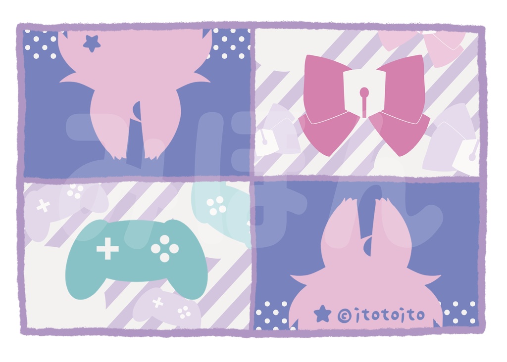 itotoitoトートバッグ:パステルポップ