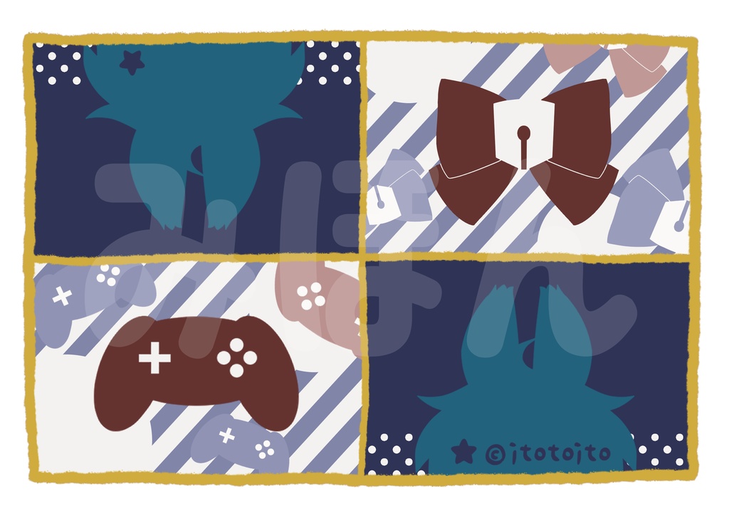 itotoitoトートバッグ:レトロポップ