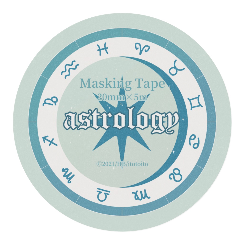 マスキングテープ《astrologyシリーズ》:A柄