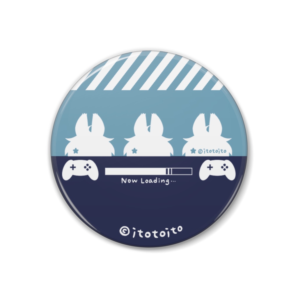 itotoito缶バッジ丸形：レトロポップ