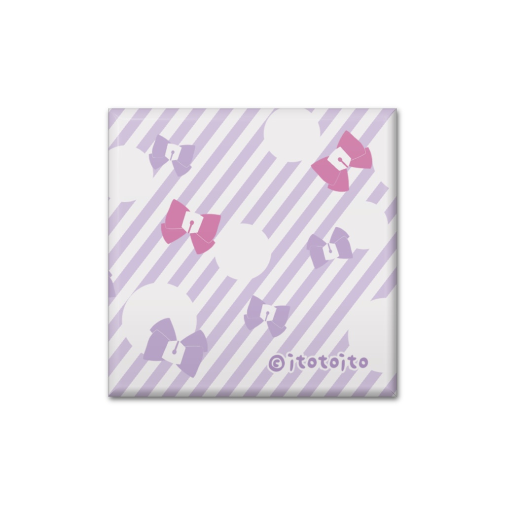 itotoito缶バッジスクエア:パステルポップ