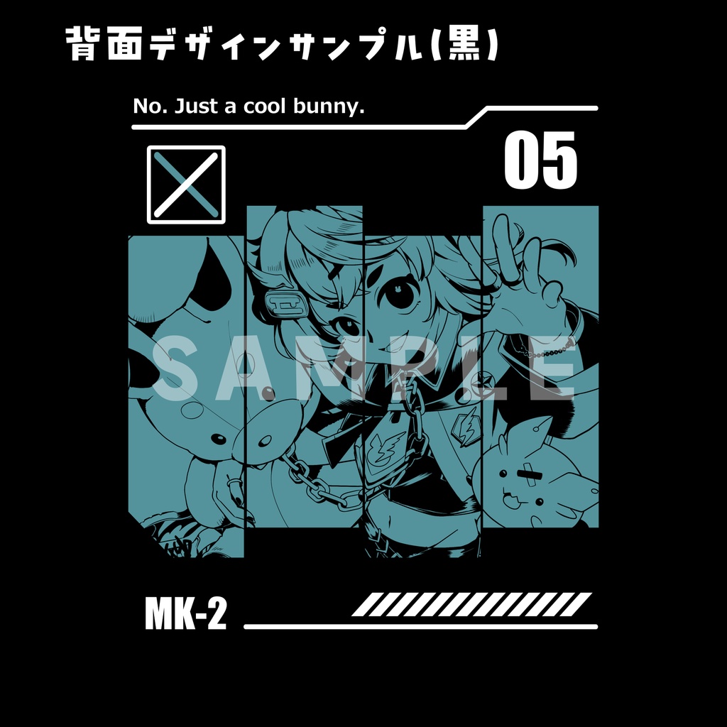 5周年記念:ビッグシルエットTシャツ(黒)