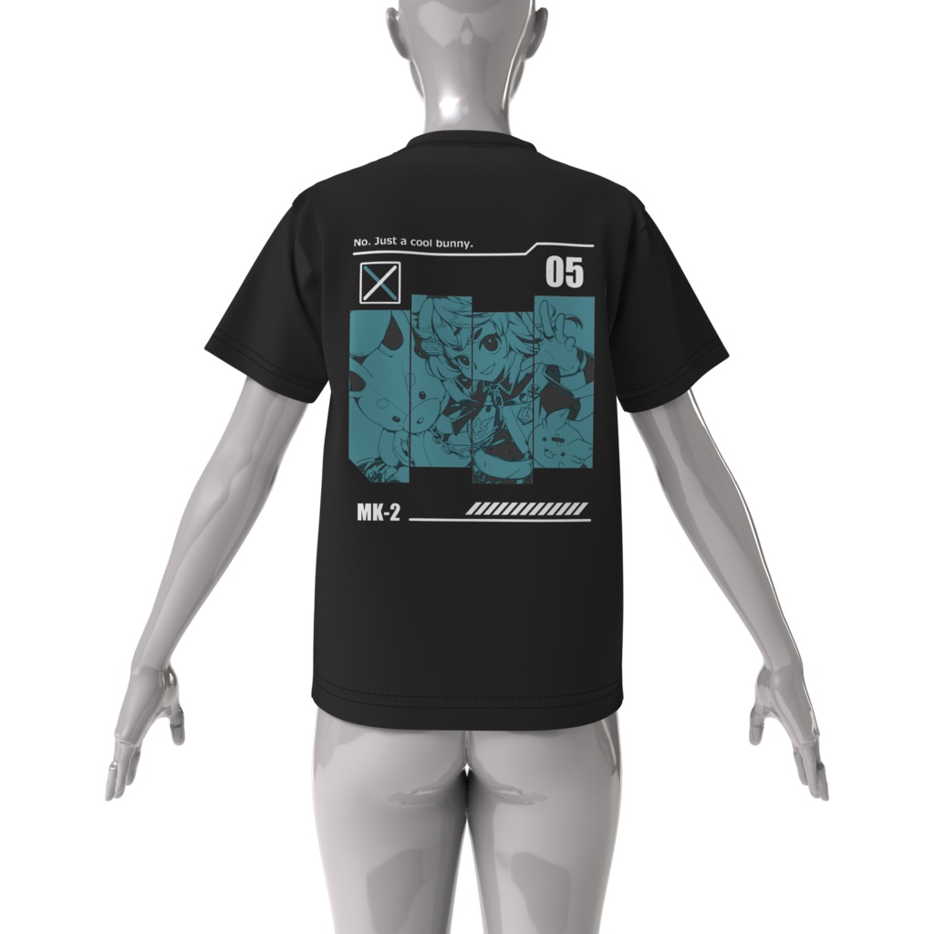 5周年記念:ビッグシルエットTシャツ(黒)