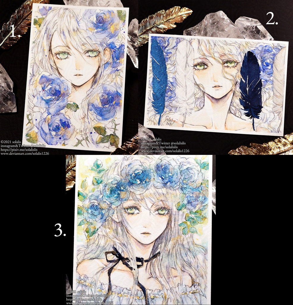 (sold out)水彩原画 1点物
