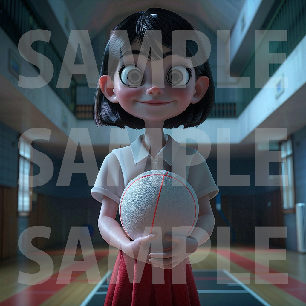 【デジタル妖怪シリーズ】花子さんと夜の校舎デート【フリー素材】