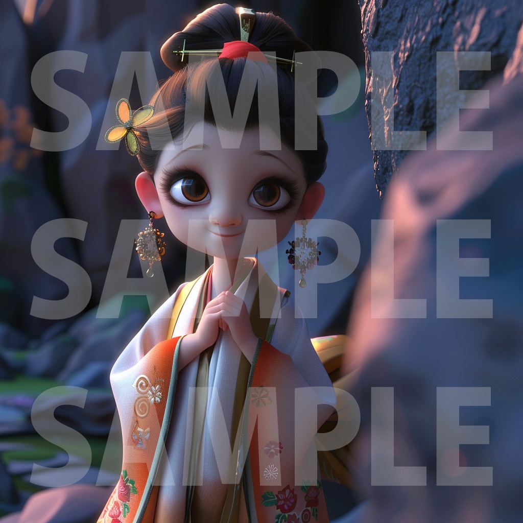 【デジタル神話シリーズ】天の岩戸開き 天照大神(あまてらすおおかみ)【フリー素材】 - - ORANGE EYES - - BOOTH