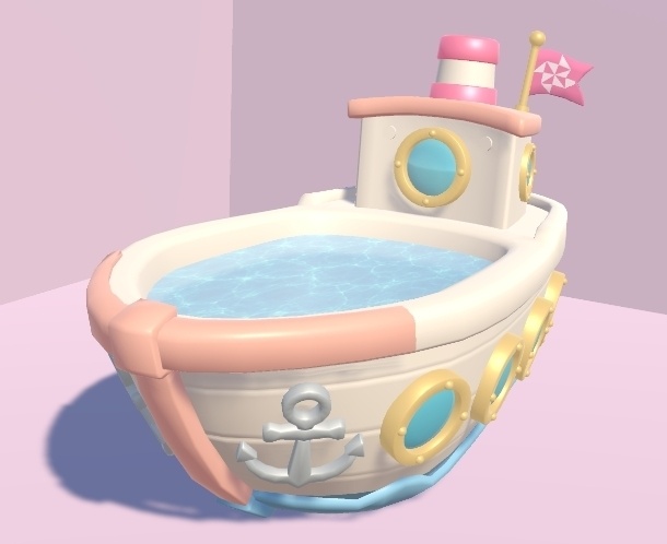 船型バスタブ - Dream Ship Bathtub【3Dモデル】
