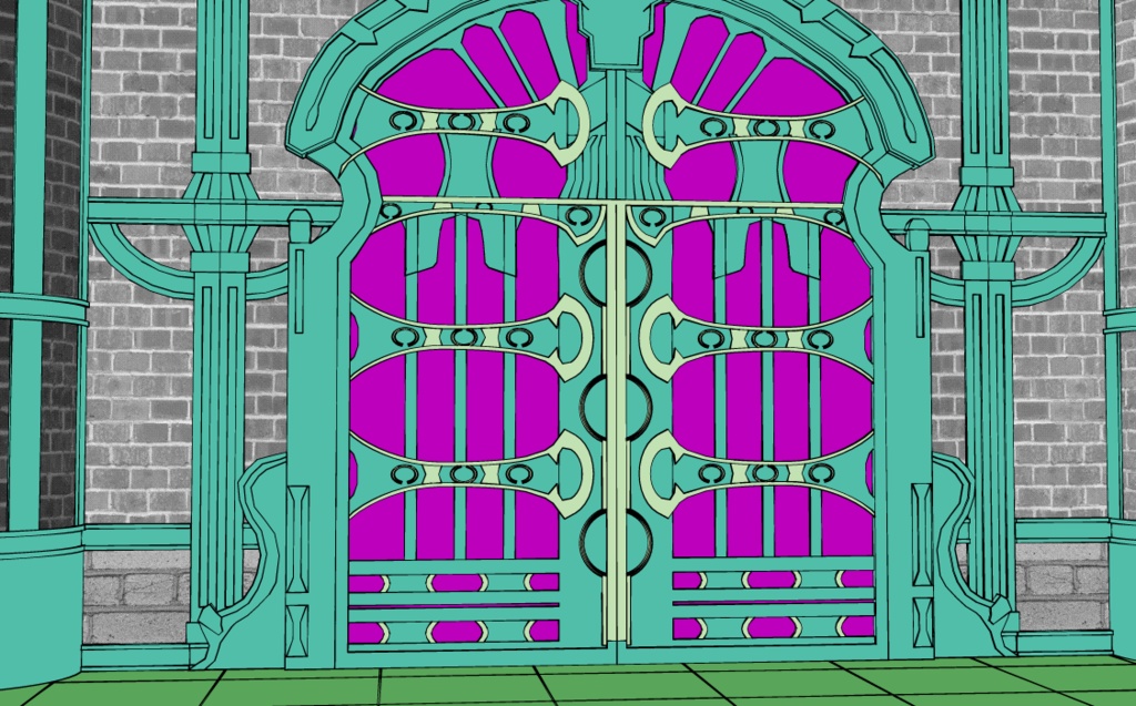 ペンダント居住館線画素材