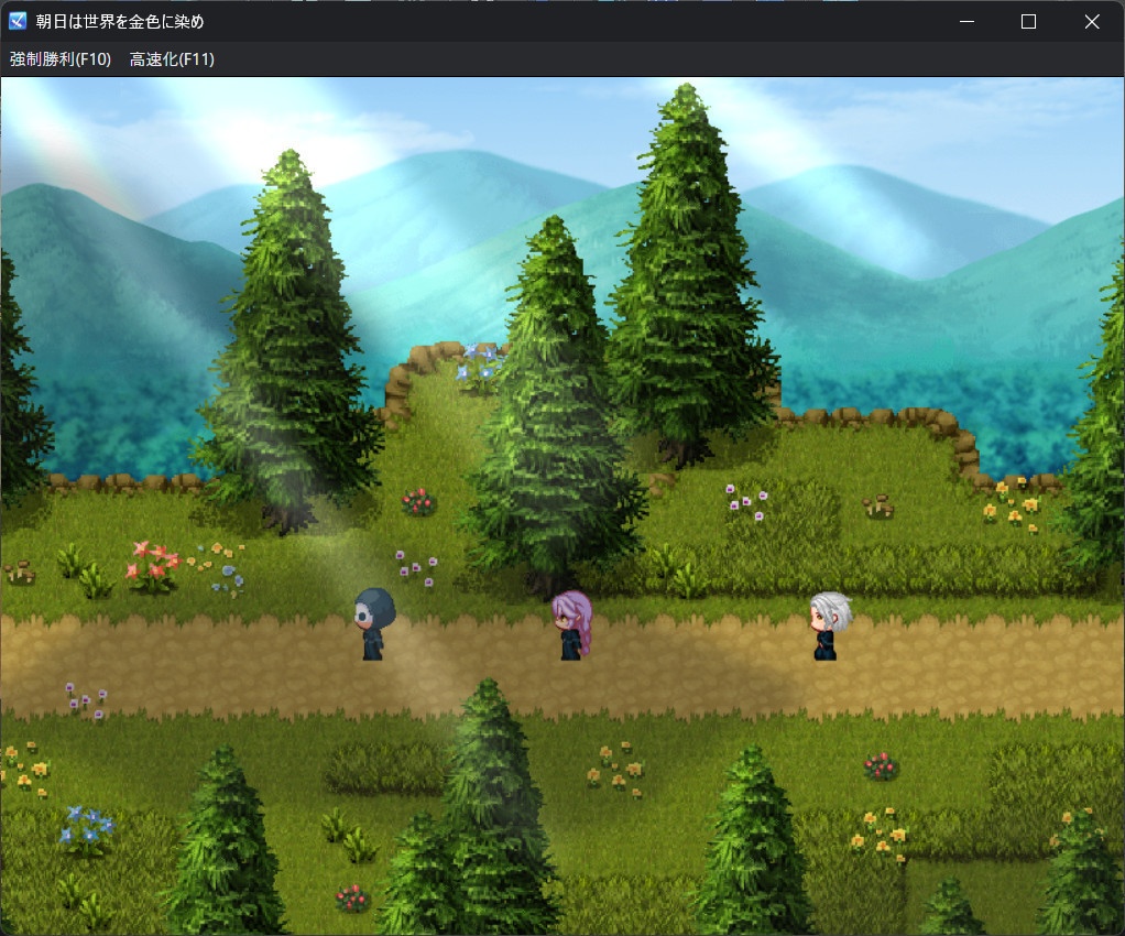 朝日は世界を金色に染め立ち絵差し替え可能版(同人ゲーム)