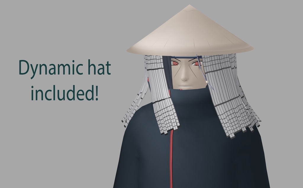 ITACHI UCHIHA - VRCHAT FULL AVATAR - VISEMES - EYE TRACKING - CHANGEABLE CLOTHES