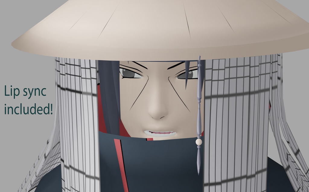 ITACHI UCHIHA - VRCHAT FULL AVATAR - VISEMES - EYE TRACKING - CHANGEABLE CLOTHES