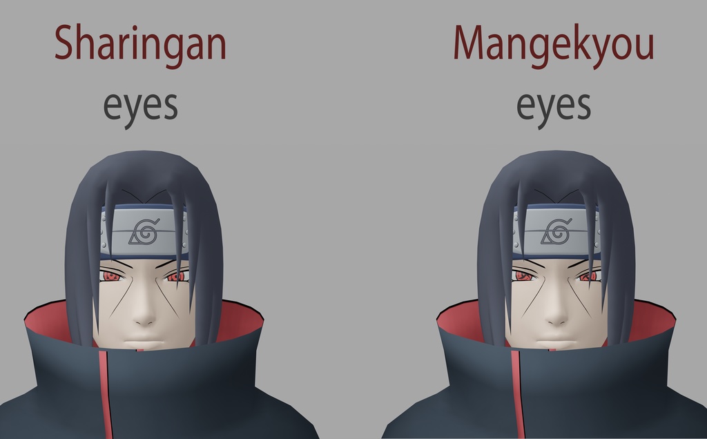 ITACHI UCHIHA - VRCHAT FULL AVATAR - VISEMES - EYE TRACKING - CHANGEABLE CLOTHES