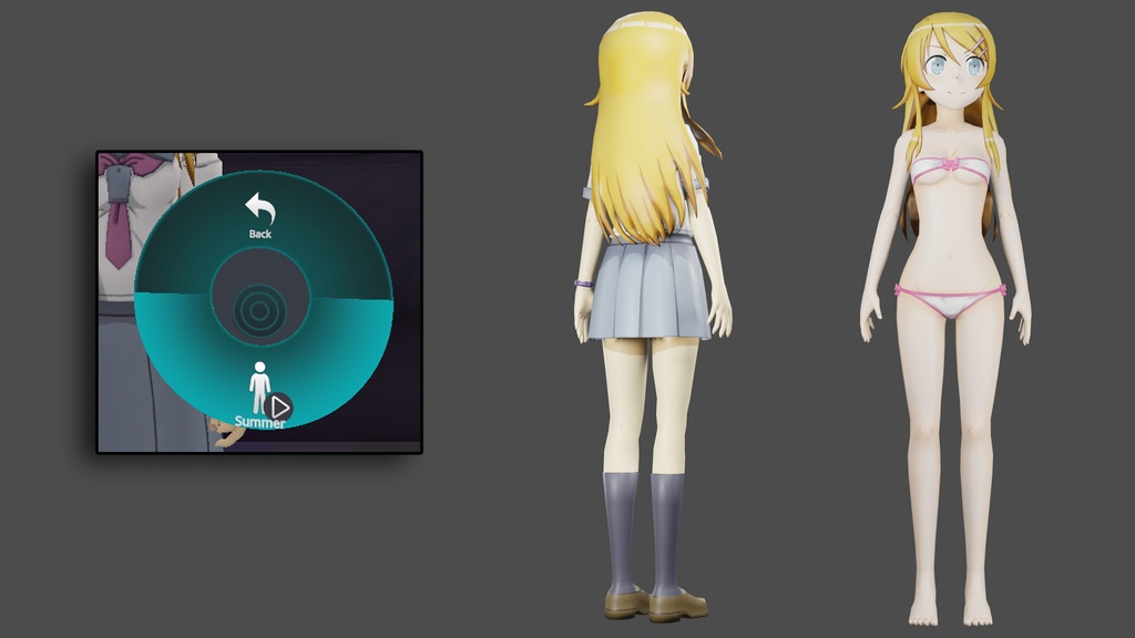 KOUSAKA KIRINO - VRCHAT AVATAR - CHANGEABLE CLOTHES
