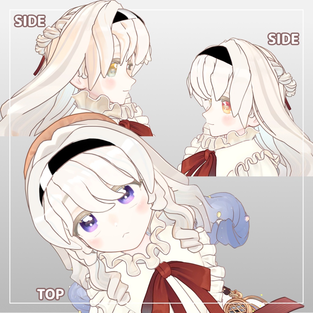 【サバラム用】ヘアバンド付き前髪