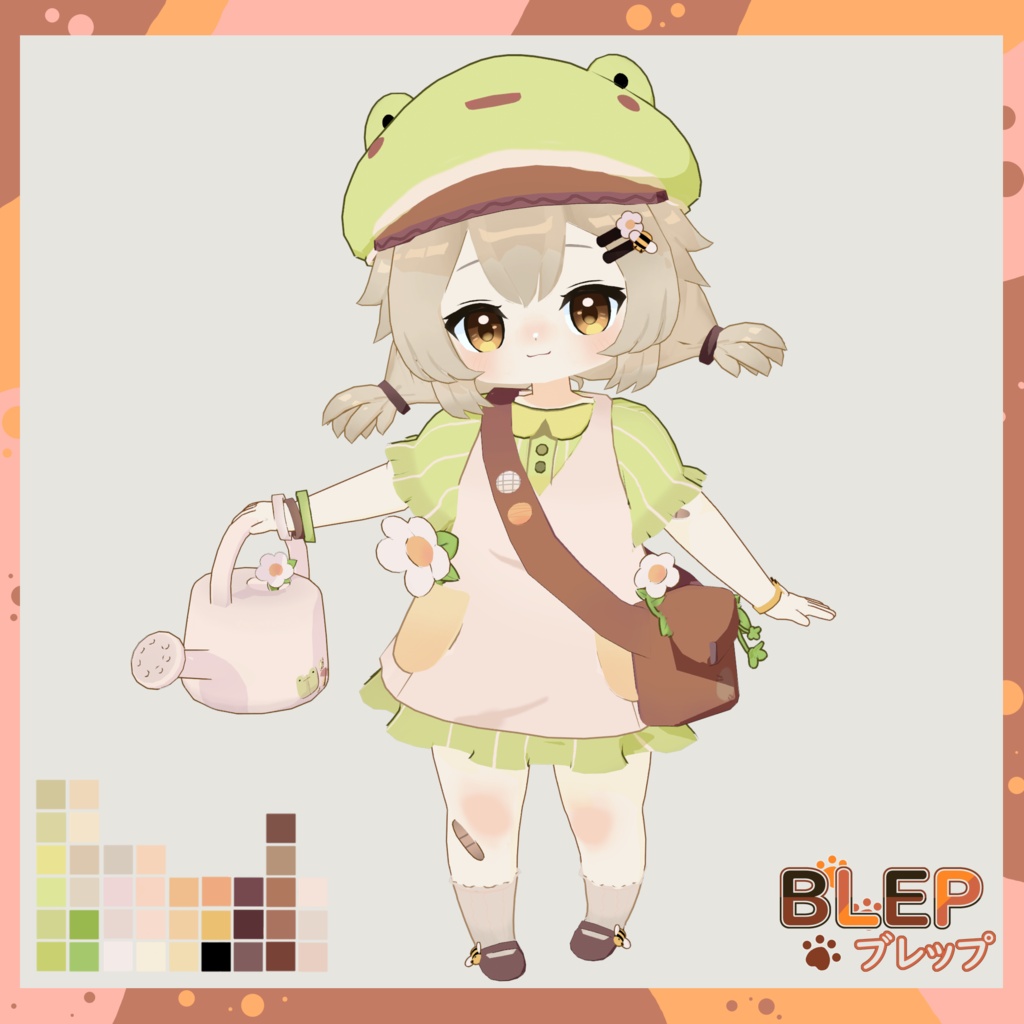 Mochi 🐸🌼| Blep35 Studio【オリジナルVRMモデル / VTuber・配信向け】