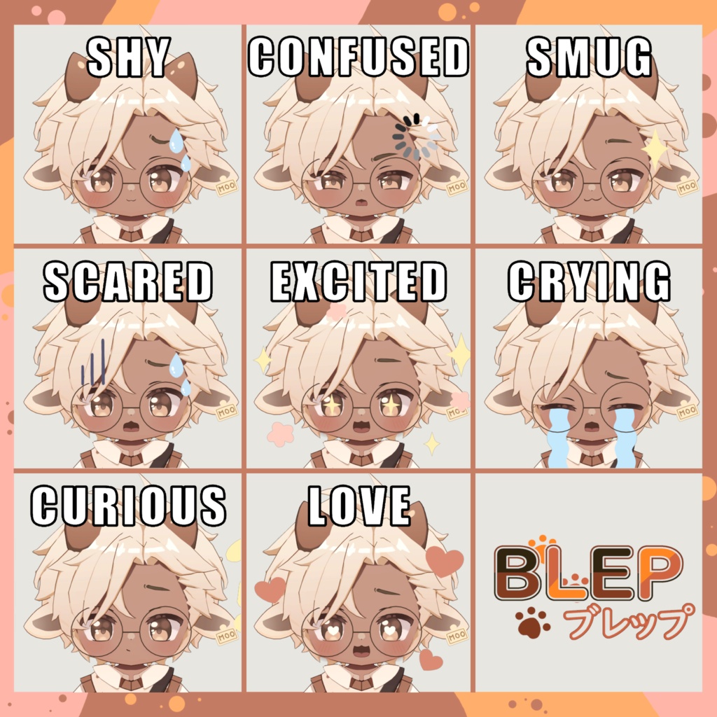 Rei 🐮🍫 | Blep35 Studio【オリジナルVRMモデル / VTuber・配信向け】