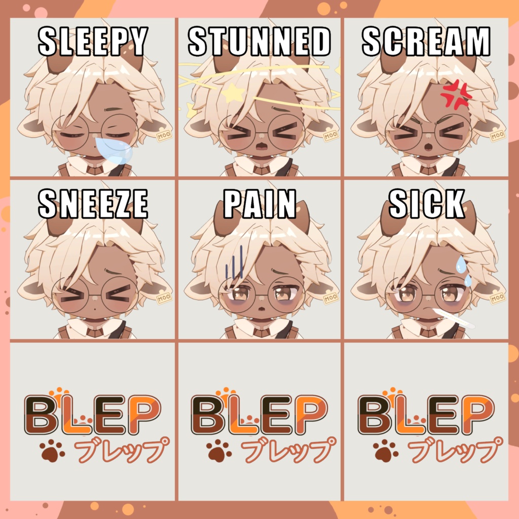 Rei 🐮🍫 | Blep35 Studio【オリジナルVRMモデル / VTuber・配信向け】