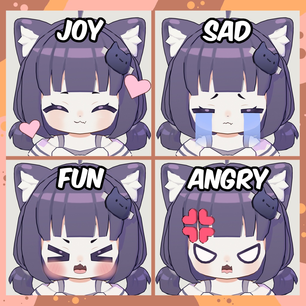 Mimi 🐱💜 | Blep35 Studio【オリジナルVRMモデル / VTuber・配信向け】