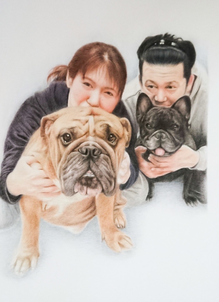 A4サイズ/ペットさんや人物など似顔絵作成