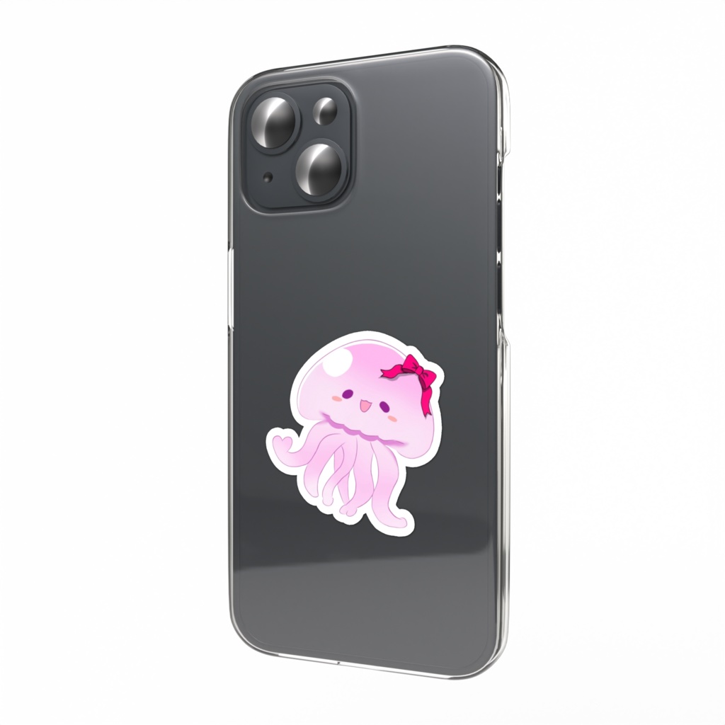 🪼うみリスちゃんステッカー(ピンク)